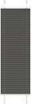Plisuota žaliuze juoda 50x150 cm audinio plotis 49,4 cm