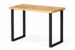 BERGAMO S 115X65 ąžuolinis stalas : Apdaila - Aliejuota bespalviu linų sėmenų aliejumi, Stalvir&scaron;io briauna - 2 cm
