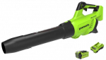 Akumuliatorinis lapų pūstuvas Greenworks G40ABK2II; 40 V; 1x2,0 Ah akum.