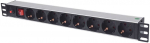 &bdquo;Intellinet&ldquo; stovo tipo maitinimo lizdas 19 x 8 1u schuko 3m saugiklis 713986