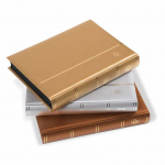 Albumas pa&scaron;to ženklams Comfort Metallic Edition Juodas (64 psl.) (Auksinė)