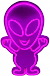 Lubinis &scaron;viestuvas Neon Beline Light Alien