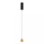 7W LED pakabinamas &scaron;viestuvas, aukso sp., 3000K, 24&deg;, su filtru nuo akinimo, 25138