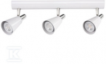 Lubinis &scaron;viestuvas Lubų žibintas Kanlux Siena ir lubos GU10 3 x 35W SEMPRA EL- 1I B- SR balta 33094