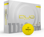 Wilson &ndash; DUO mink&scaron;tas golfo kamuolys &ndash; geltonas &ndash; 12 kamuolių