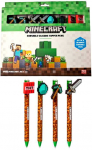 Puckator Minecraft set of 8 coloured erasable pens
