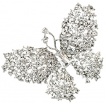 Troli Dazzling Butterfly Brooch Sidabrinis