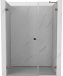 Gold Du&scaron;o durys Mexen Lunar-B, kairė, 125 cm, transparent/rose auksinis