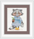 Sodininkė &ndash; Siuvinėjimo kryželiu rinkinys NeoCraft, Zweigart, 11x15 cm