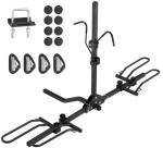 2 Dviračių Platforma - Pakreipiamas, Sulankstomas Dviračių Laikiklis Automobiliui, Visureigiui, Kemperiui (36.3kg)