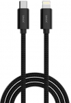 Sinox PRO USB C į Lightning magnetinis laidas. 1 m. Juodas.