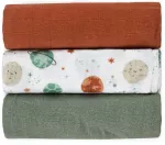 Petite&Mars Mousse - bambukinės sauskelnės, 3 vnt. rinkinys | Celestial Planets
