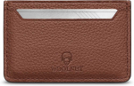 Woolnut Leather Card Holder -korttikotelo, konjakki