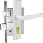 Kurzemes Įleidžiama spyna ZV4-1(2) 407Z-35801/2 balta, be mechanizmo, 55 mm