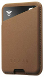 Mujjo Magsafe Leather Card Wallet - Dark Tan