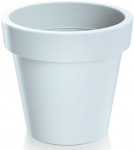 Dekoratyvinis gėlių vazonas Lofly &Oslash;24.5cm H22.5cm plastikinis/baltas