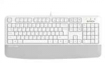A4tech FK20, multimedi&aacute;ln&iacute; kancel&aacute;řsk&aacute; klaviatūra, CZ/US, USB, b&iacute;l&aacute;