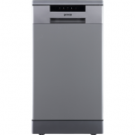 Gorenje Indaplovė | GS522E10S | Built under | Plotis 44.8 cm | Number of place settings 10 | Number of programs 6 | Energy efficiency class Class E | Pilkas