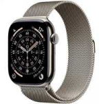 Dėklas Apple Watch Series 11&Acirc; GPS + Cellular 46mm&Acirc; Natural Titanium Case with Natural Milanese Loop - M/L