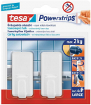 Kabliukai TESA LARGE LASSI, baltos sp., 2 vnt.