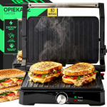 Sumu&scaron;tinių keptuvas RTO Grilis sumu&scaron;tinių panini opiekacz toster rozkładany elektrinis duży 1500w - or1332
