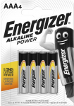 Elementai ENERGIZER Alkaline Power , AAA, LR03, &scaron;arminiai, 4 vnt