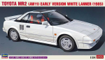 Hasegawa Toyota MR2 AW11 1985 surinkimo modelis 1/24