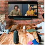 Owl Labs Meeting Owl 4+ ir Owl Bar rinkinys &mdash; i&scaron;manus 360 laipsnių 4K vaizdo kelių kamerų konferencijų rinkinys (automatinis kalbėtojo fokusavimas, i&scaron;manus kamerų perjungimas, belaidis susiejimas), grupinė vaizdo konferencijų sistema, CMOS, 4K Ultra  ...
