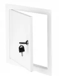 AWENTA Revizijos durelės Awenta DM91Z 300x300mm metalinės su užraktu baltos