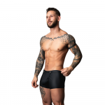 Male Power Snap Off Short L Juodas - Matte Trunk with Snap System