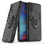 Pferd TakeMe Armor Stand Back Dėklas / pir&scaron;to žiedas / automobilio laikiklio magnetas, skirtas Samsung Galaxy A32 (A326) 5G Juodas