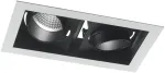 2x45W LED įleidžiamas &scaron;viestuvas APOLLO, juodas, 3000K