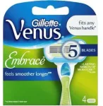 Gillette Venus Embrace ypač &scaron;velnūs skustuvo peiliukai, 4 vnt.