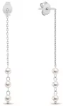 Brilio Silver Sidabrinis chain earrings with real pearls EA1286W