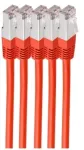 shiverpeaks BS75711-H0.5R-SET5, 0,5 m, Cat6, S/FTP (S-STP), RJ-45, RJ-45, raudonas