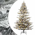 Dirbtinė Sulankstoma Kalėdų Eglutė 210 cm 300 LED &Scaron;ilta balta