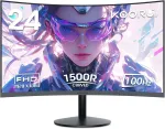 KOORUI lenktas 24 colių FHD VA monitorius 60 Hz 1800R HDMI VGA 24N5CA
