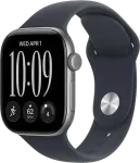 I&scaron;manusis laikrodis Apple Watch seria 12 gps, koperta 42 mm su aliuminio pilkos spalvos dirželis sportowy w kolorze granatu - dydis s/m