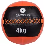 Svorinis kamuolys SVELTUS Wall Ball 4kg D35cm Oranžinis/Juodas mėtymui