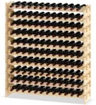 Promotion Vyno butelių lentyna, 6 auk&scaron;tų, 72 buteliams, pu&scaron;ies mediena, 120 x 29 x 79 cm