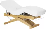 Activeshop Elektrinis SPA procedūrų gultas Sillon Siesta, baltas su &scaron;viesios medienos pagrindu