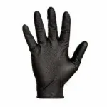 Multi Vienkartinės pir&scaron;tinės Grippaz 246BK Str M nitrilinės be veliūro 0,15 mm juodos, 10 pak. x 50 vnt./dėž.