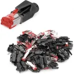 Digitus A-mo6 8/8 Hrs - Rj45 Cat 6 tinklo jungtys - 10 vienetų Hirose Tm21 - Cat6 užspaudžiami ekranuoti jungikliai - tinklo kabeliams, patch kabeliui, ethernet kabeliui - 1gbase-t - 8p8c - Awg 27/7 iki Awg