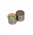 Neodimio magnetas 6x1 mm su 3m juosta ir klijais, 10 vnt.