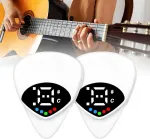 Mesen 2 viename gitaros derintuvas, plektro derintuvas, gitara, capo gitara, 12 vienodų temperamentų, gitaros derintuvas su spalvotu ekranu, tikslus derintuvas, plektras gitarai, bosui, ukulele