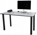 Smartdesk kompiuterinis stalas baltas juodas kra&scaron;tas 120x60 cm pagal užsakymą