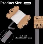 30m Skaidrios Elastingos Juostos 8mm Siuvimui ir Rankdarbiams
