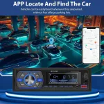 Automagnetola Automobilinis radijas 1 din bluetooth automobilinis radijas su bluetooth laisvų rankų įranga fm radijas / usb / tf / aux in / rca / 40 eq / programėlė, nustatanti automobilį / 7 spalvų mp3 grotuvas su nuotolinio valdymo pultu stereo aut ...