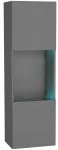 Pakabinama vitrina spintelė pilka grafito Mdf durelės 40cm Point Type-22 Blancmeble