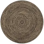 Kilimas, juodos ir natūralios sp., 90cm, džiutas, rankų darbo